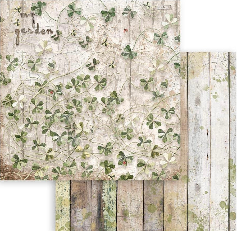 Colección de papel Stamperia de doble cara de 12" x 12" - Romantic Garden House