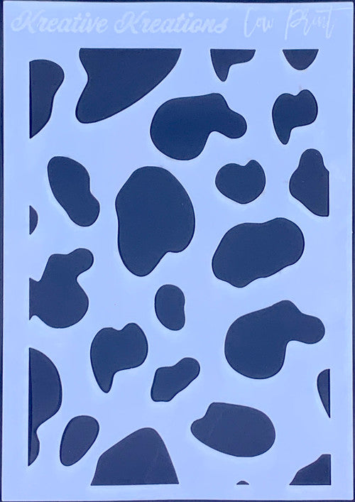 Cow Print 4” x 6” Stencil