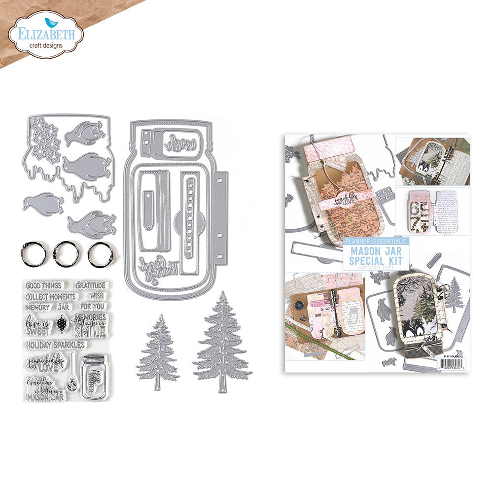 Elizabeth Craft Designs Mason Jar / Sneeuwbol speciale kit