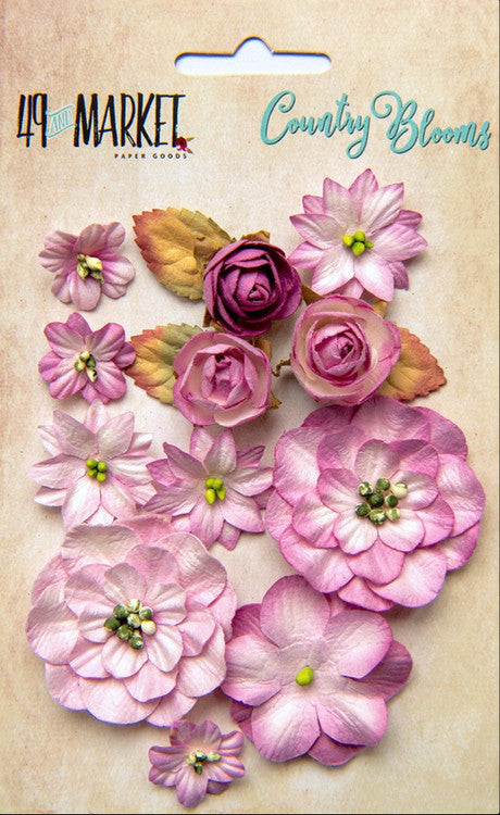 49 y Market Country Blooms Flores perforadoras