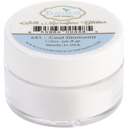 Elizabeth Craft Cool Diamond Silk Microfine Glitter 0.5 oz