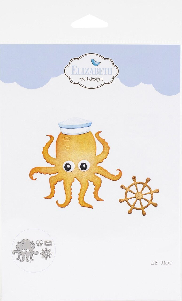 Troquel de metal Elizabeth Craft Pulpo