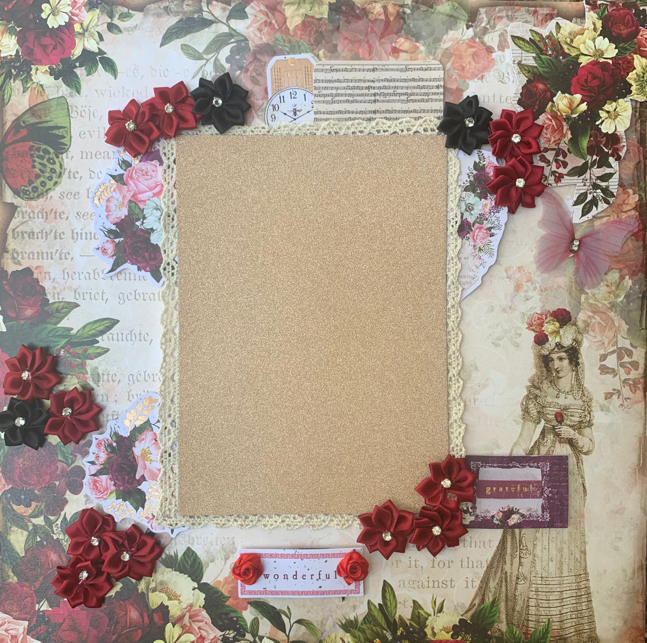 Diseño de 2 páginas Vintage Lady