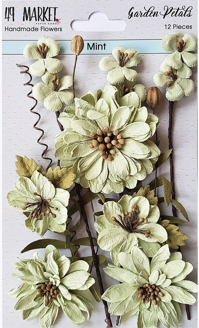 49 and Market Garden Petals Mint Flowers