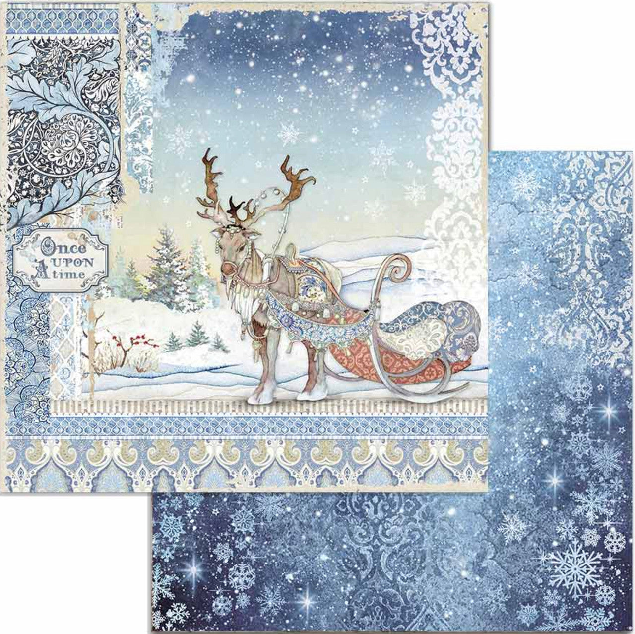 Paquete de papel Stamperia Winter Tales 12" x 12"