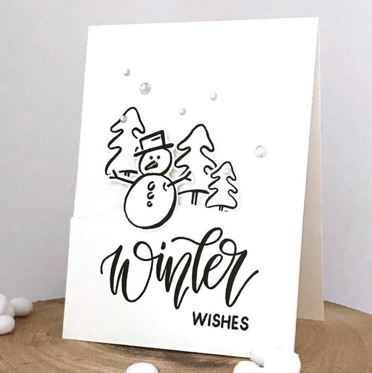 Elizabeth Craft Designs Sneeuwstempelset