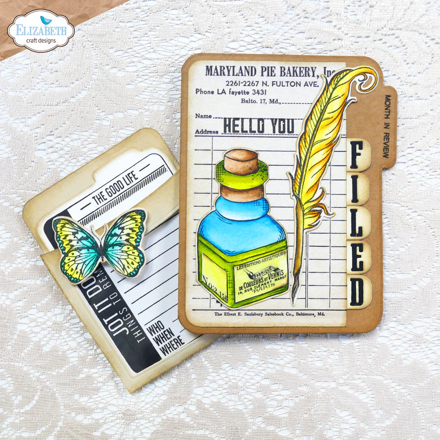 Elizabeth Craft Designs Hallo Darling Die Set 1999