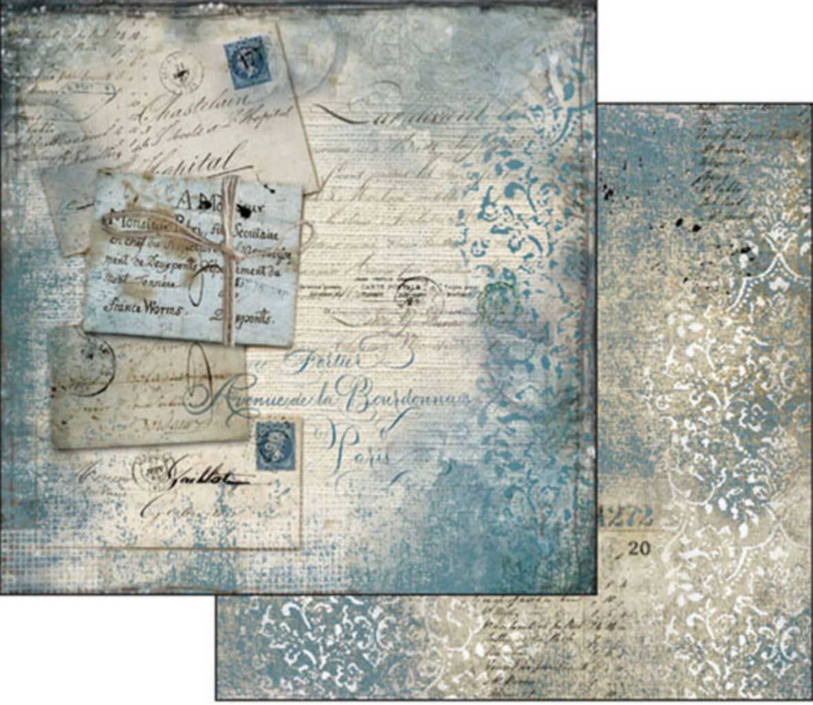 Paquete de papel Stamperia Blues 12" x 12"