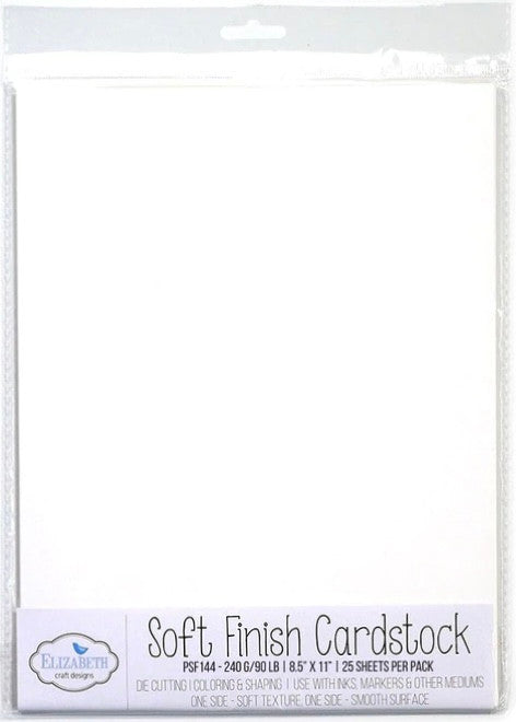 Elizabeth Craft Designs Cartulina de acabado suave (25 hojas)