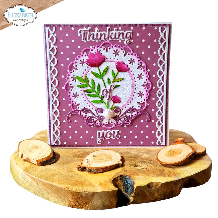 Elizabeth Craft Designs Juego de troqueles con borde de encaje Everyday Elements