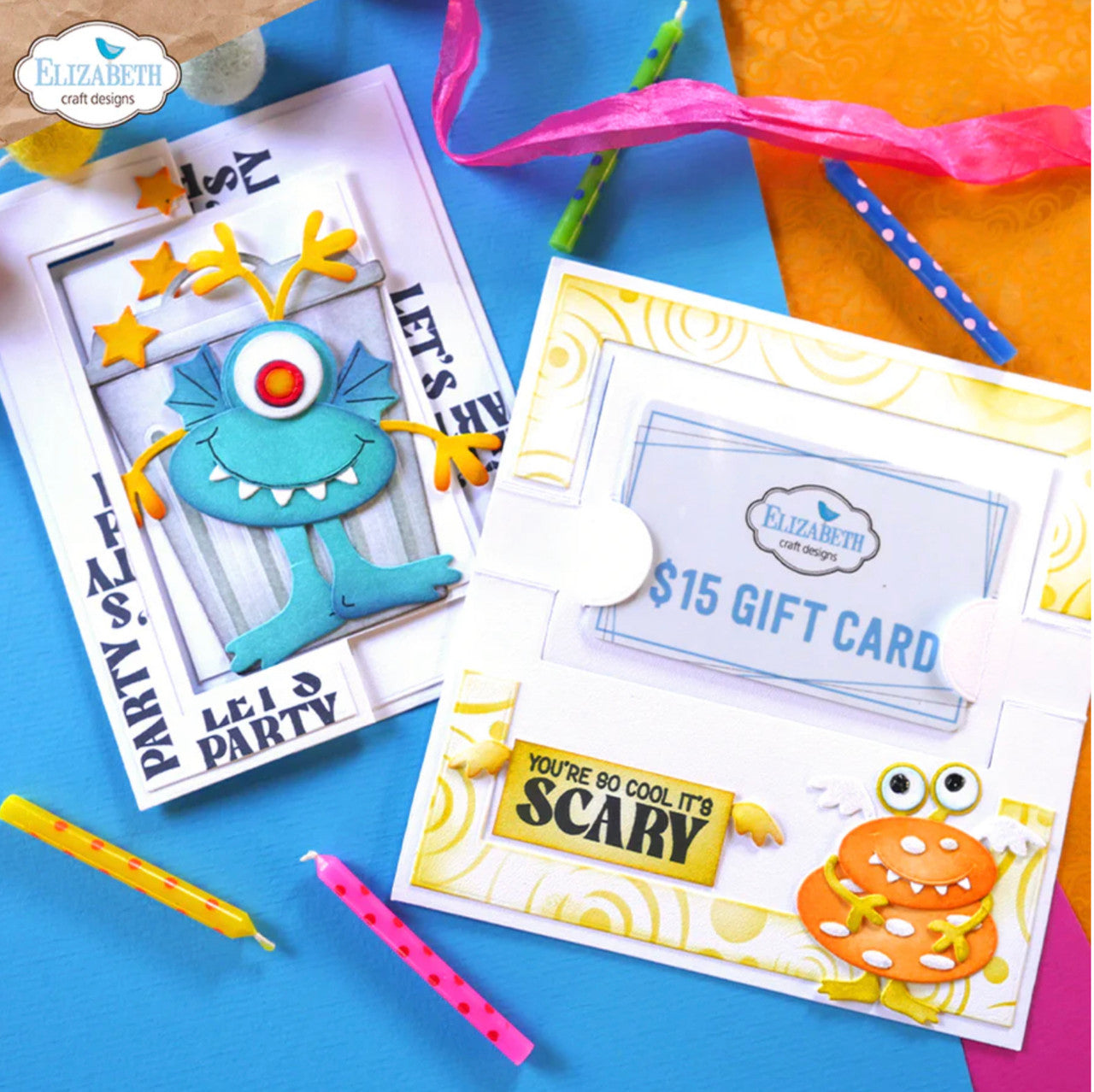 Elizabeth Craft Designs Monster Hugs stempelset