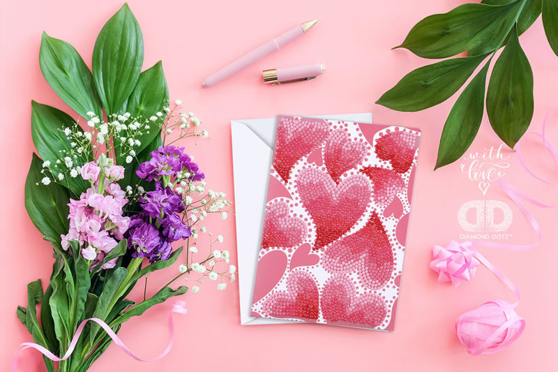 Remolino de corazón Diamond Dotz Tarjetas de felicitación