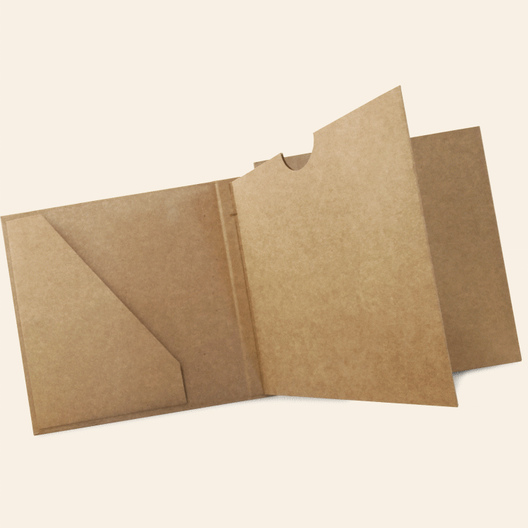 Graphic 45 Trifold Waterfall Folio Album - Kraft