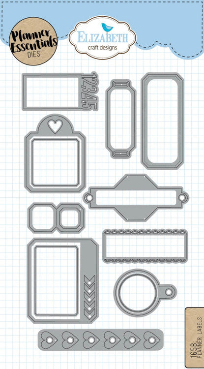 Elizabeth Craft Designs Planner Essentials Dies - Plannerlabels