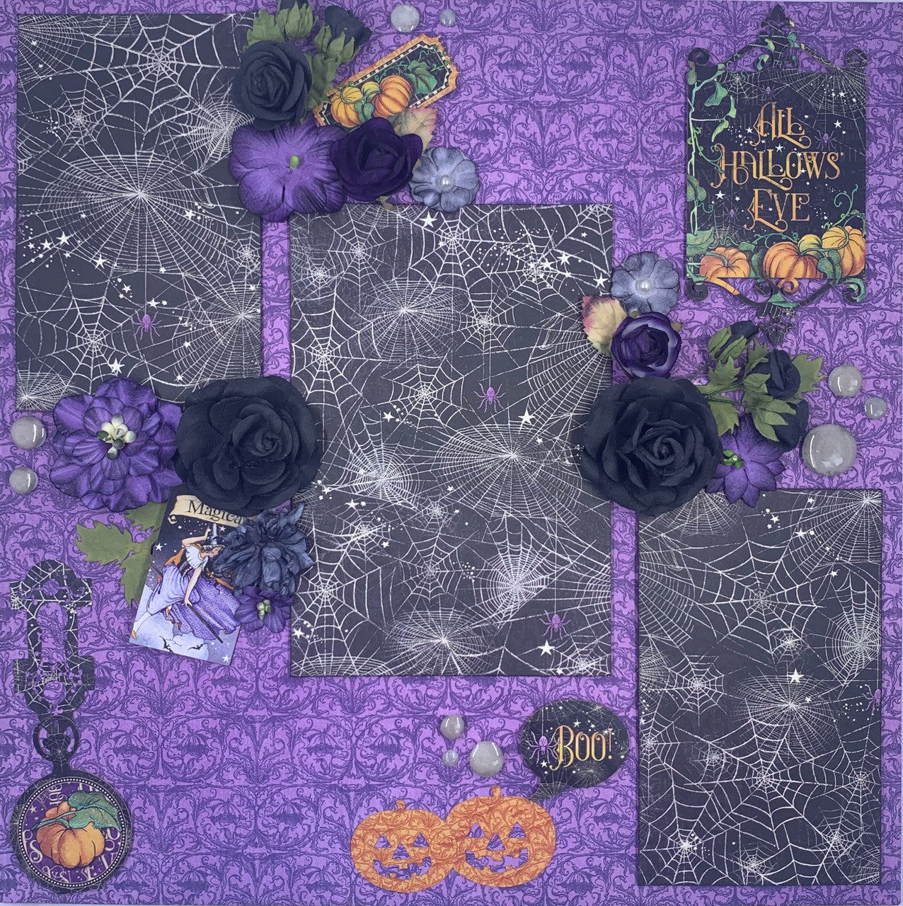 Diseño de 2 páginas de Hocus Pocus (clase virtual 31)