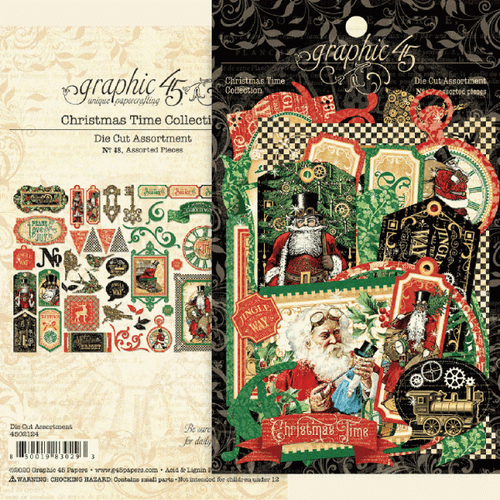 Grafisch 45 kersttijd gestanst assortiment
