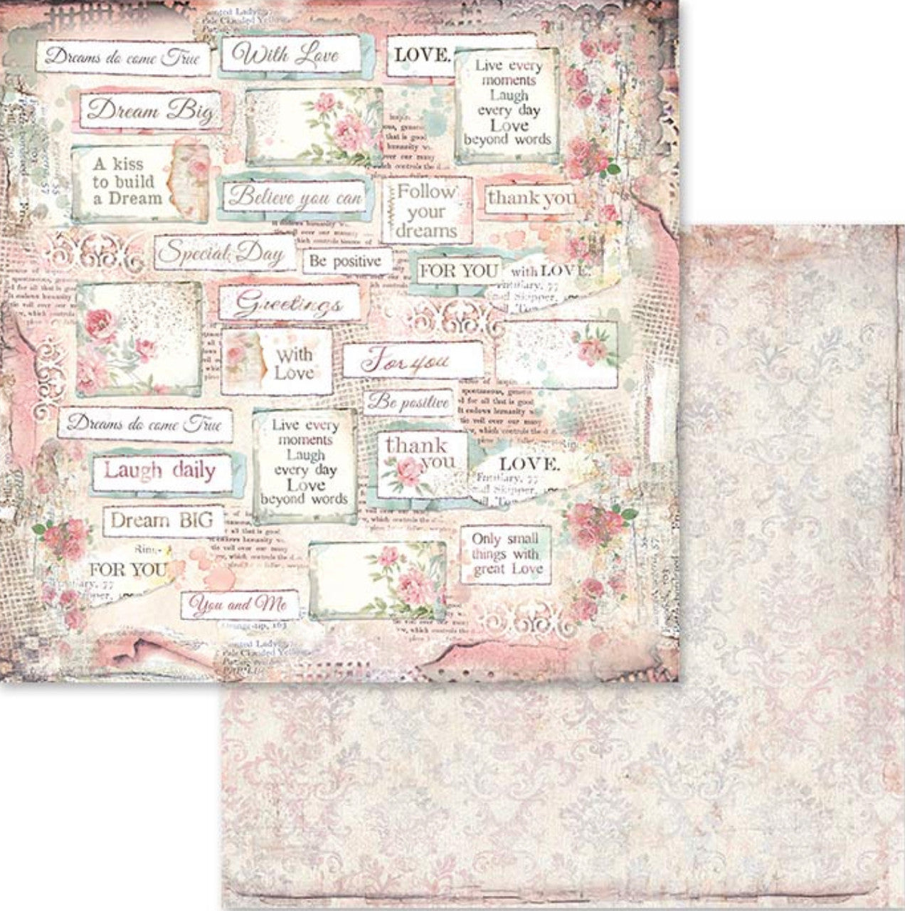 Paquete de papel Stamperia Dream 12" x 12"