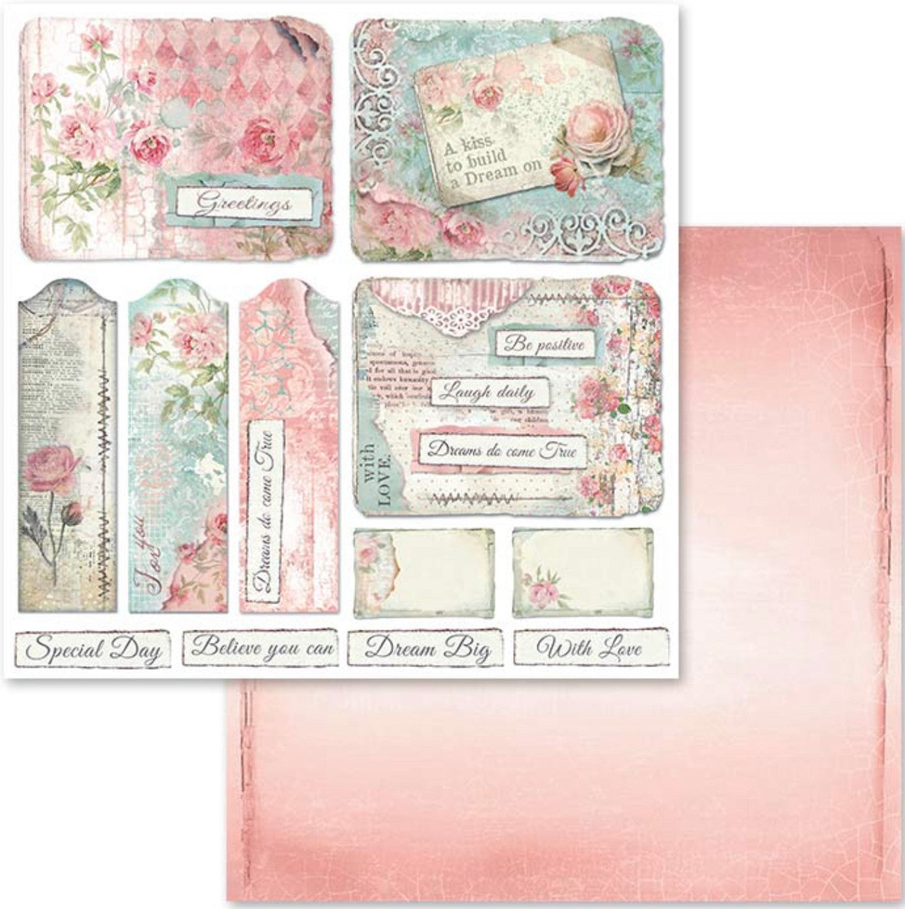 Paquete de papel Stamperia Dream 12" x 12"