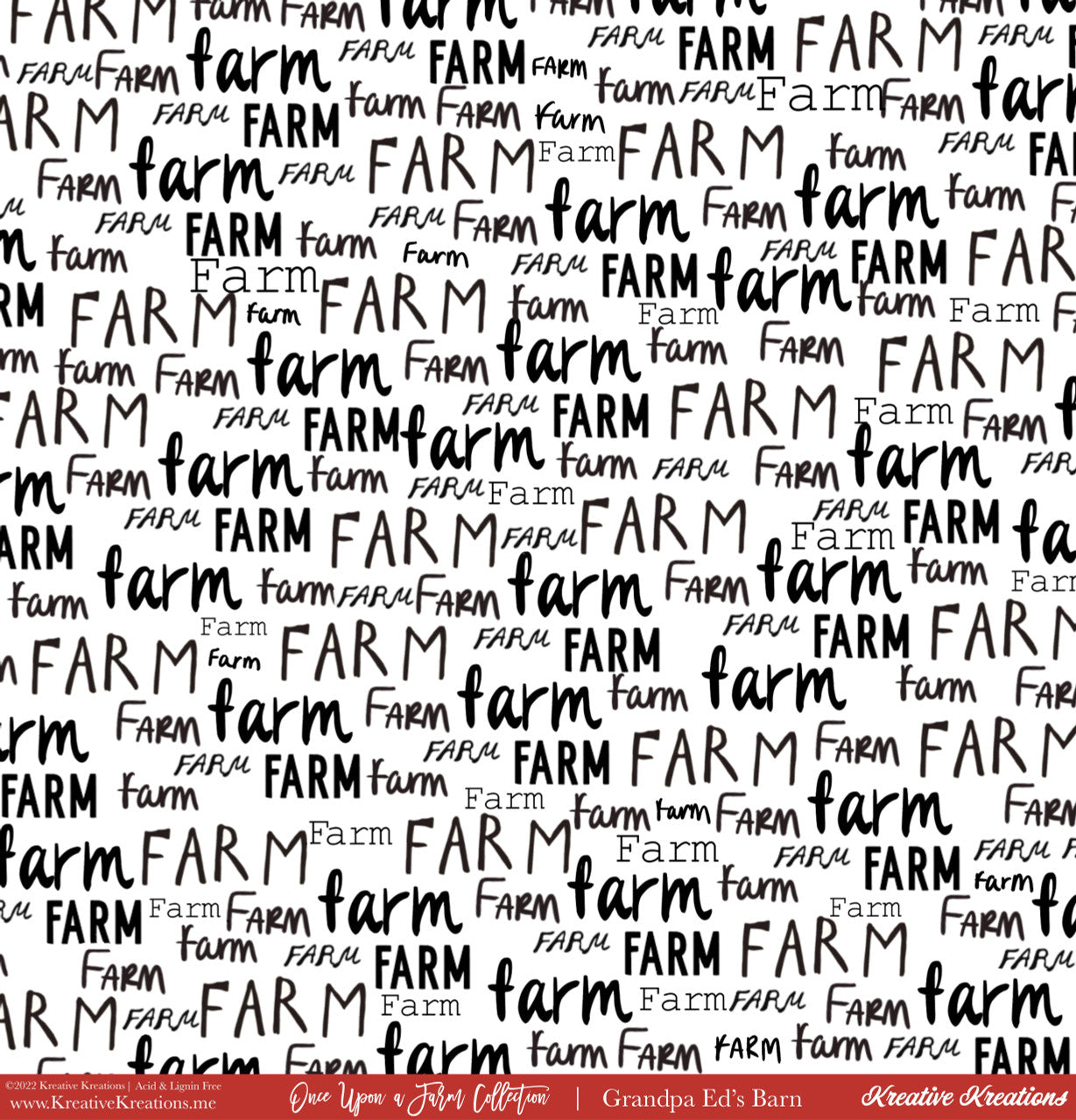 Kreative Kreations Once Upon a Farm 12” x 12” Paper Collection
