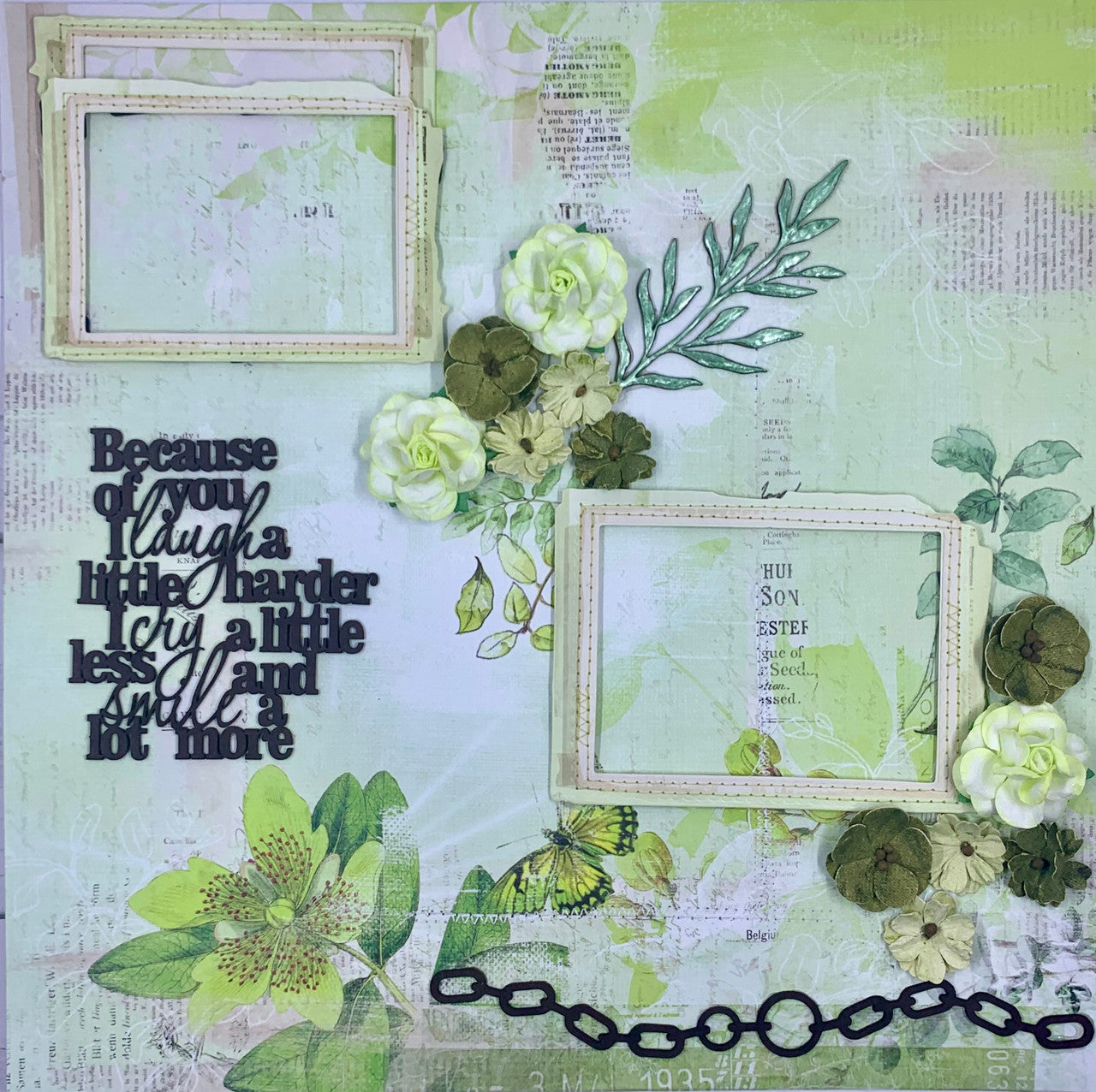 Spectrum Limeade lay-out van 2 pagina's