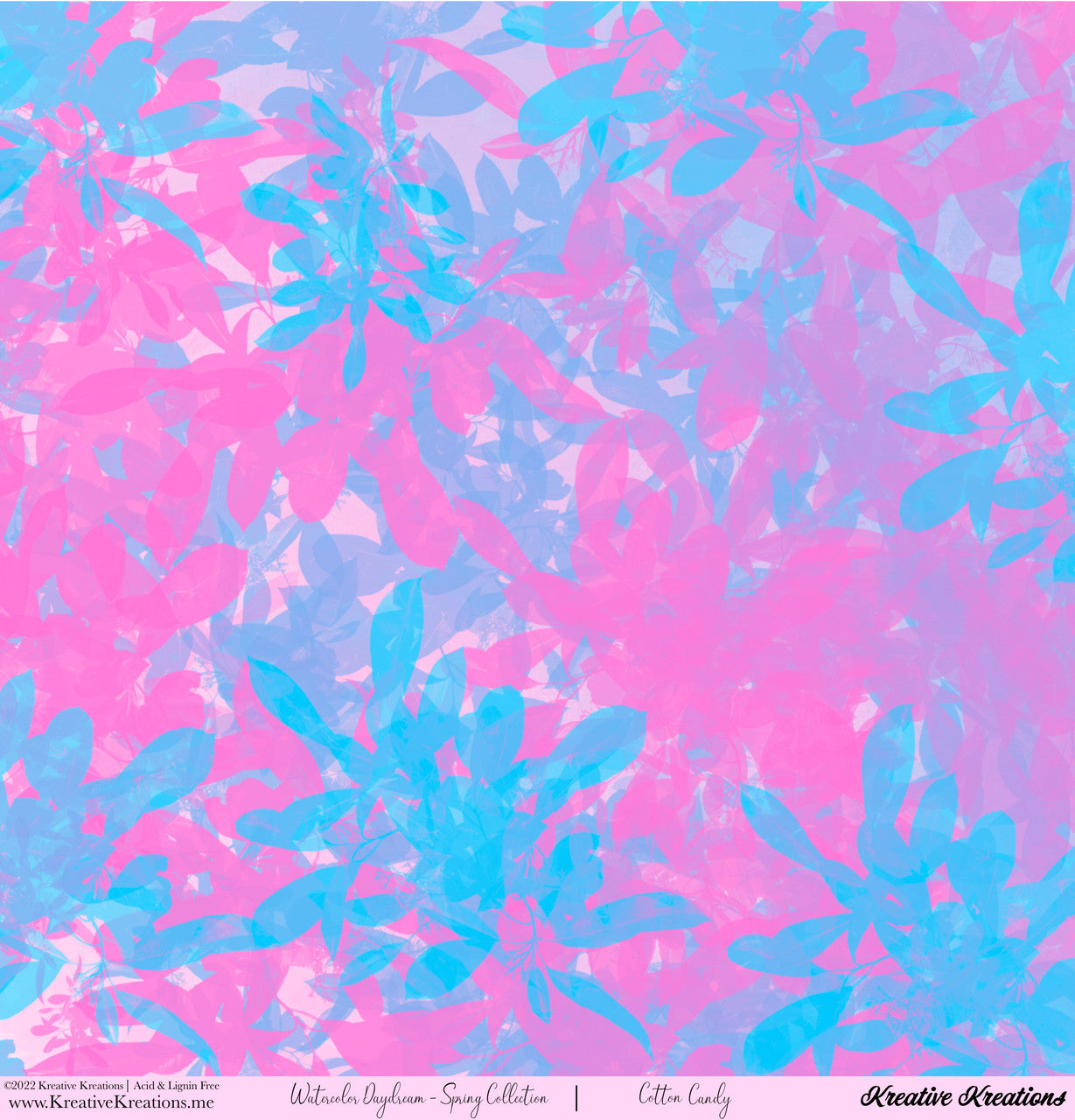 Kreative Kreations Watercolor Daydream - Spring Collection 12” x 12” Paper Collection