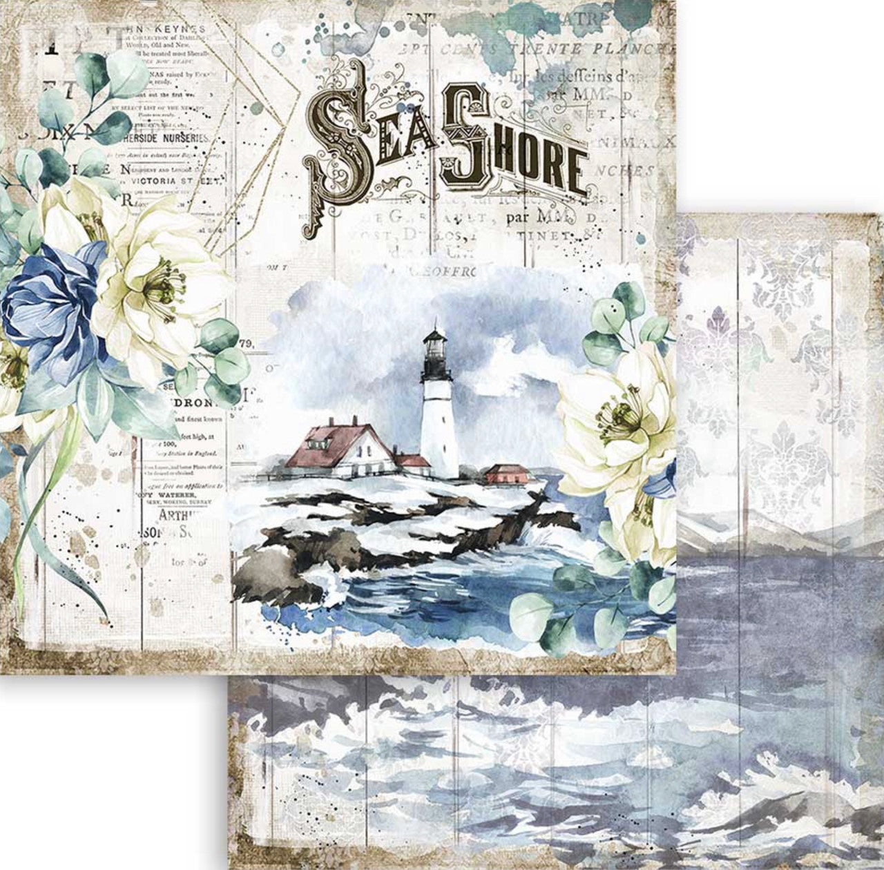 Stamperia Colección de papel Romantic Sea Dream de 12" x 12"