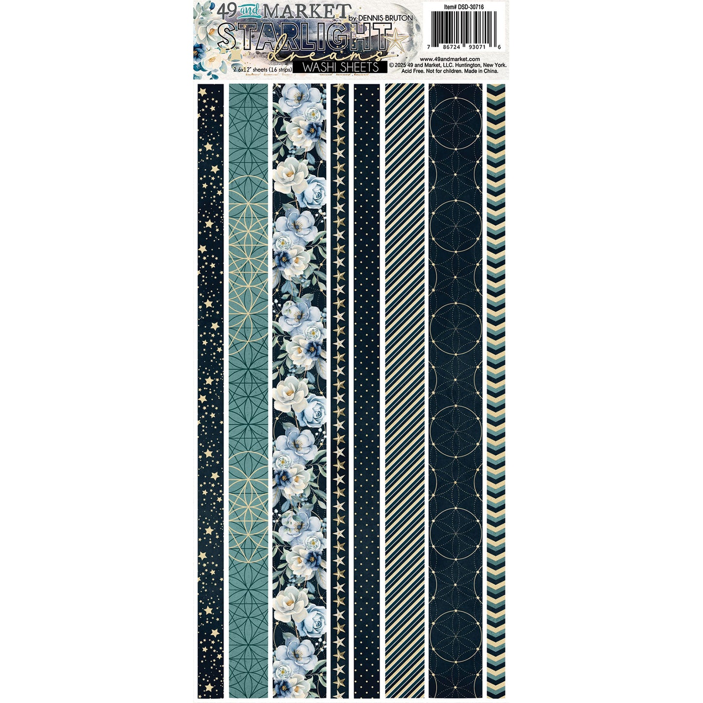 49 & Market Starlight Dreams Washi Tape Sheets