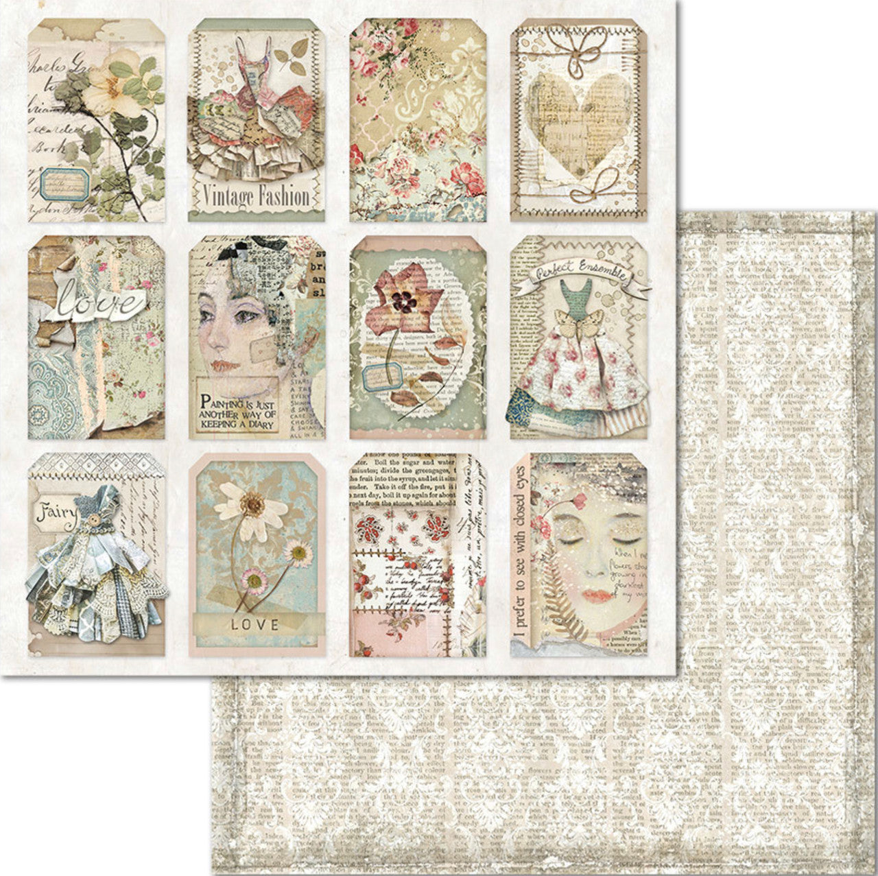 Stamperia Imagine Paper Pack 12” x 12”