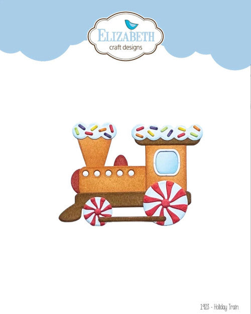 Troquel de tren navideño de Elizabeth Craft