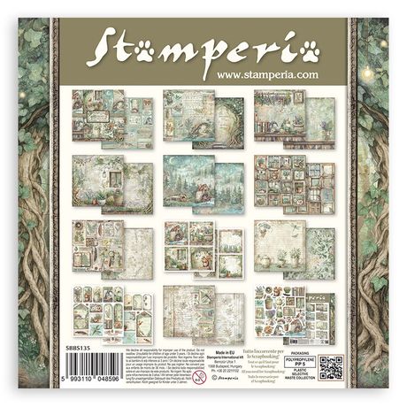 Stamperia Herbarium Silvae 8” x 8” Paper Pad