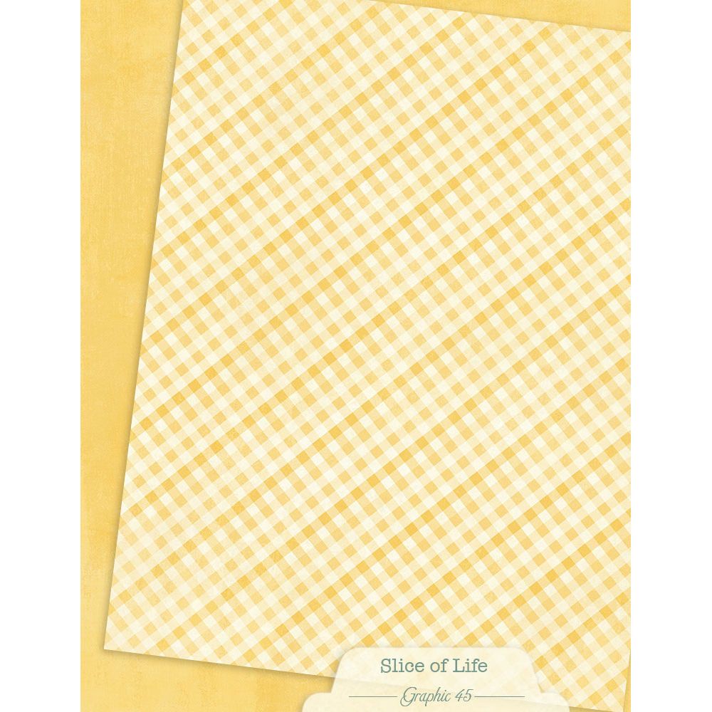 Graphic 45 Slice of Life 8.5” x 11” Patterns & Solids Pack