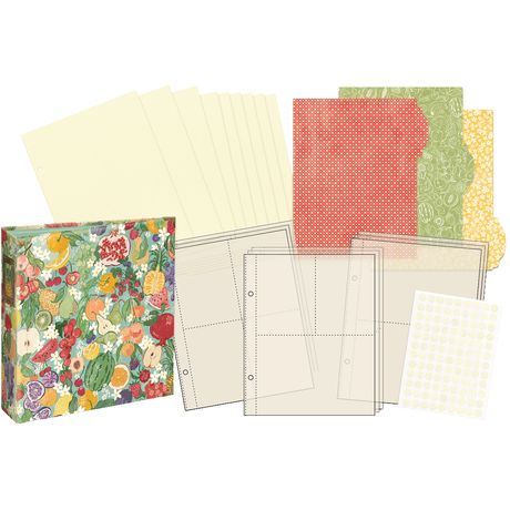 Graphic 45 Binder Album with Pocket Pages - Fruit & Floral