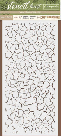 Stamperia Thick Stencil Forest Crackle