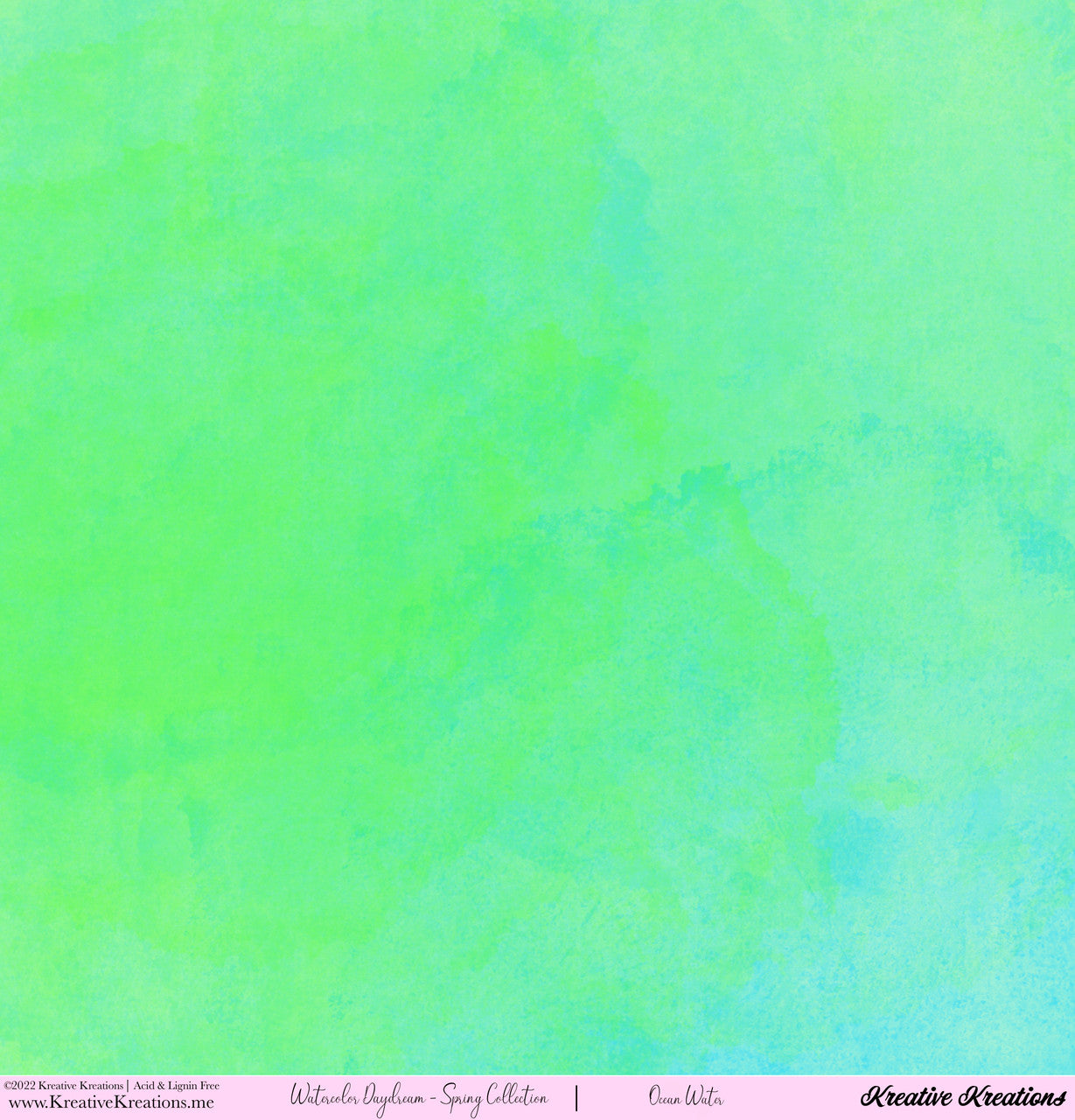 Kreative Kreations Watercolor Daydream - Spring Collection 12” x 12” Paper Collection