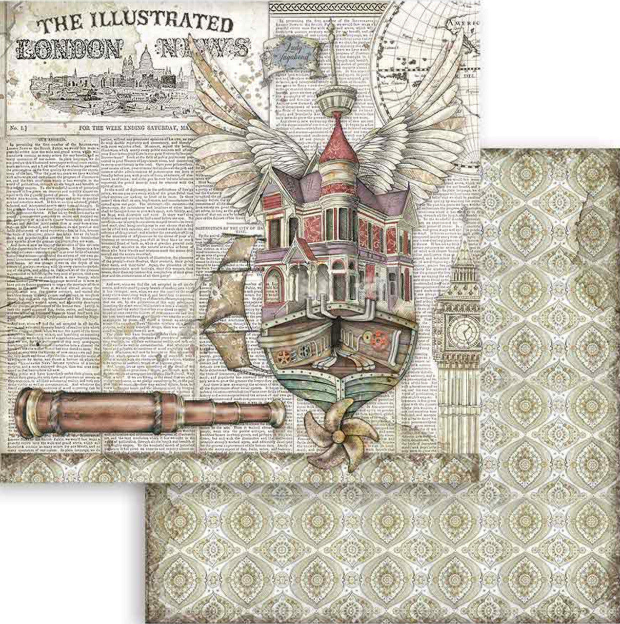 Stamperia Lady Vagabond 12” x 12” Paper Pack