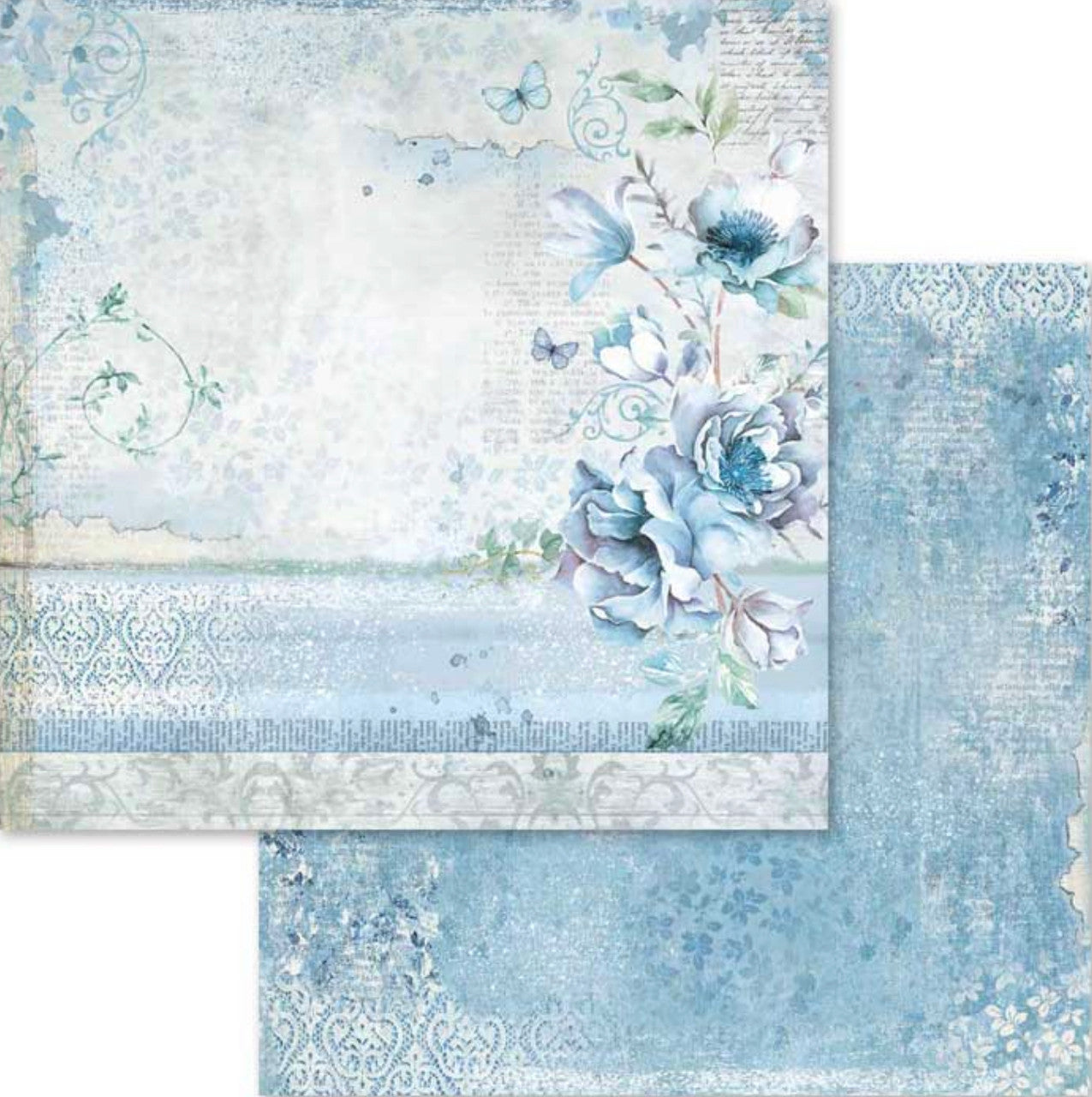 Stamperia Blue Land Paper Pack 12” x 12”
