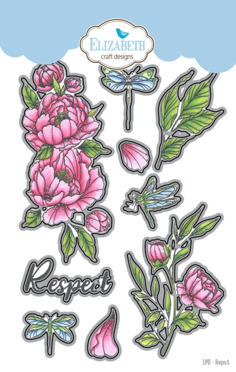 Elizabeth Craft Designs Respecteer metalen stempelset