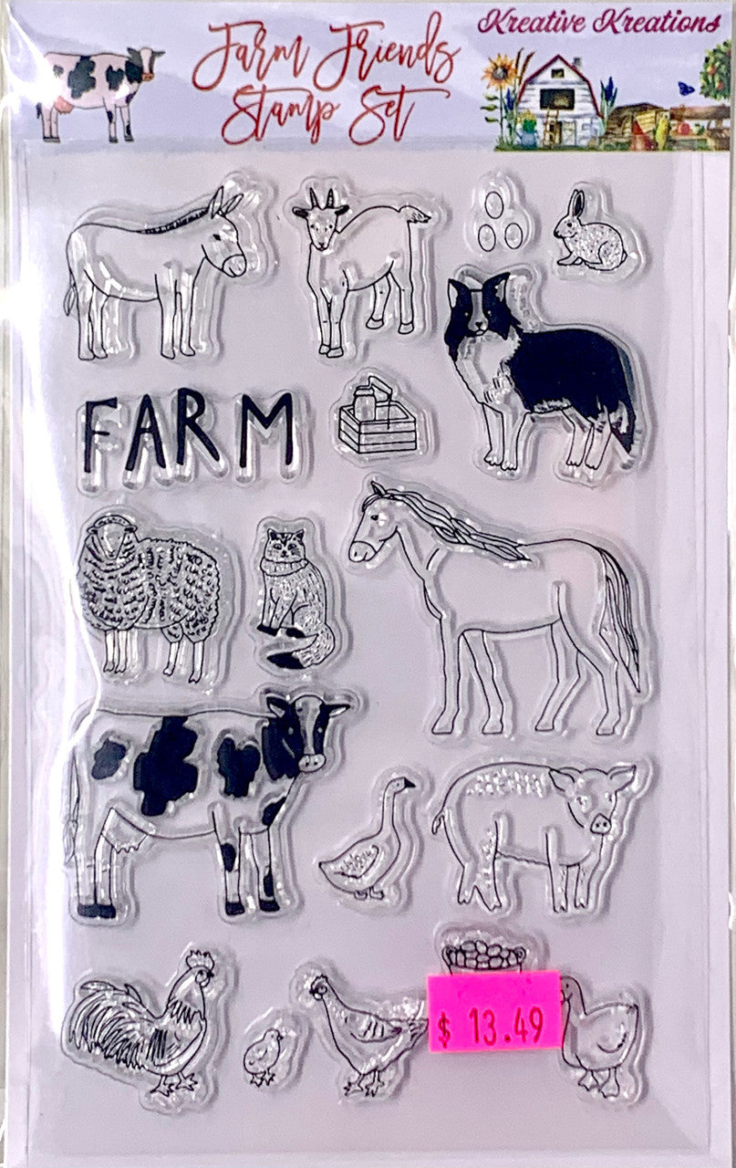 Kreative Kreations Farm Friends Stamp Set