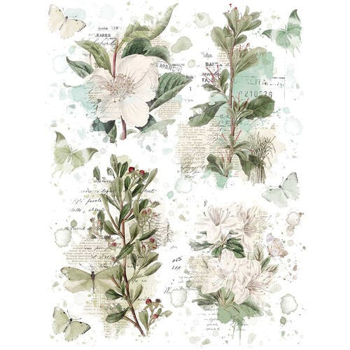 49 and Market - Vintage Bits Collection - 6 x 8 Rub-On Transfers - Essential Blendables 1