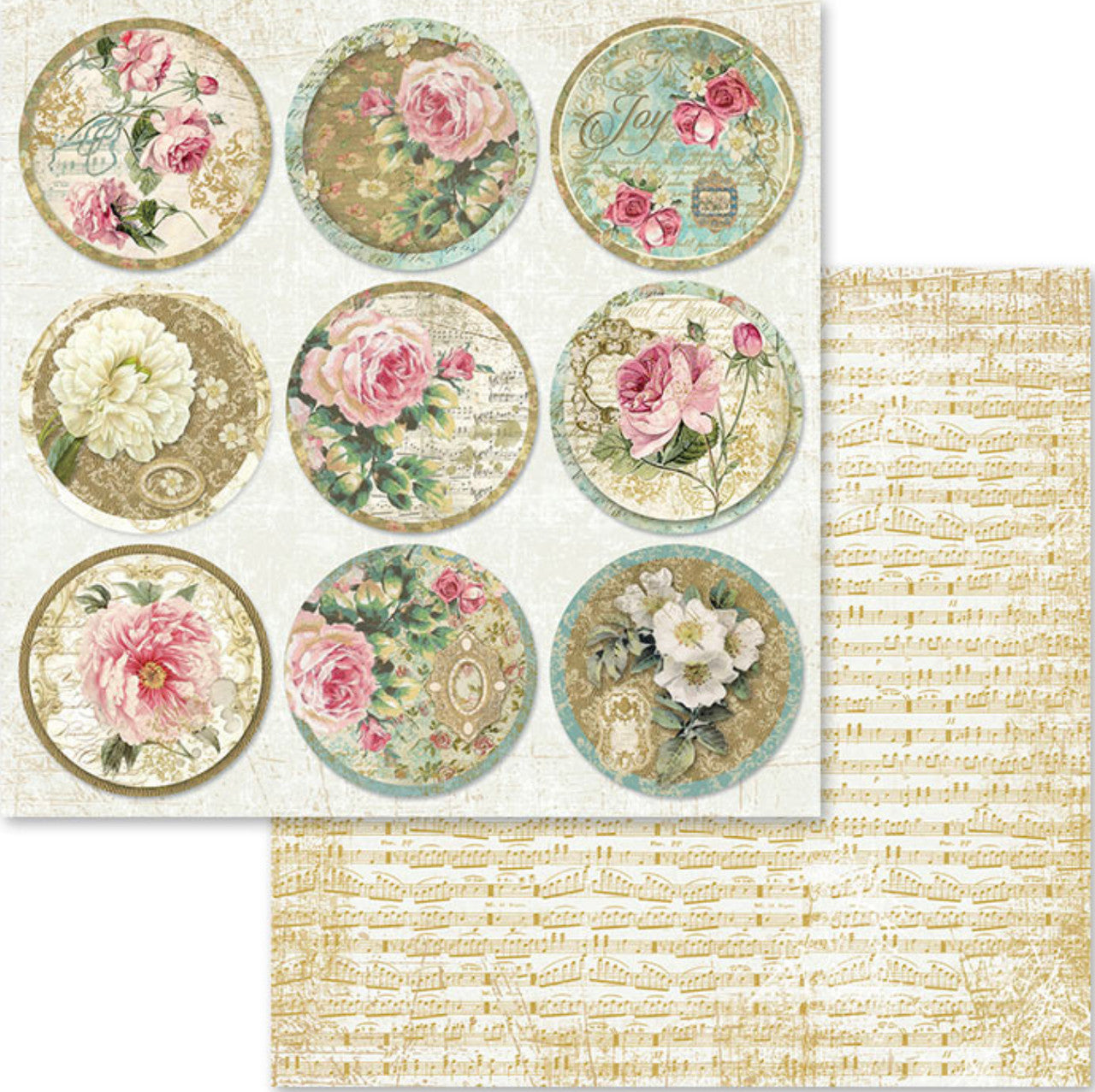 Paquete de papel precioso Stamperia 12" x 12"