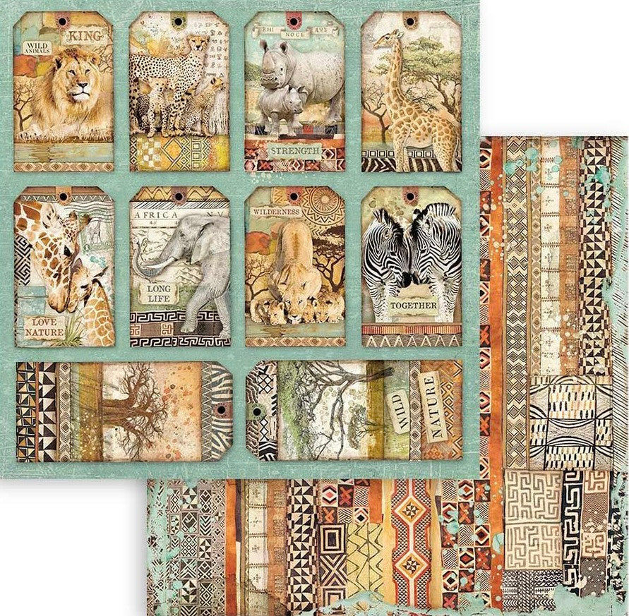 Stamperia Double Face 12” x 12” Paper Collection - Savana