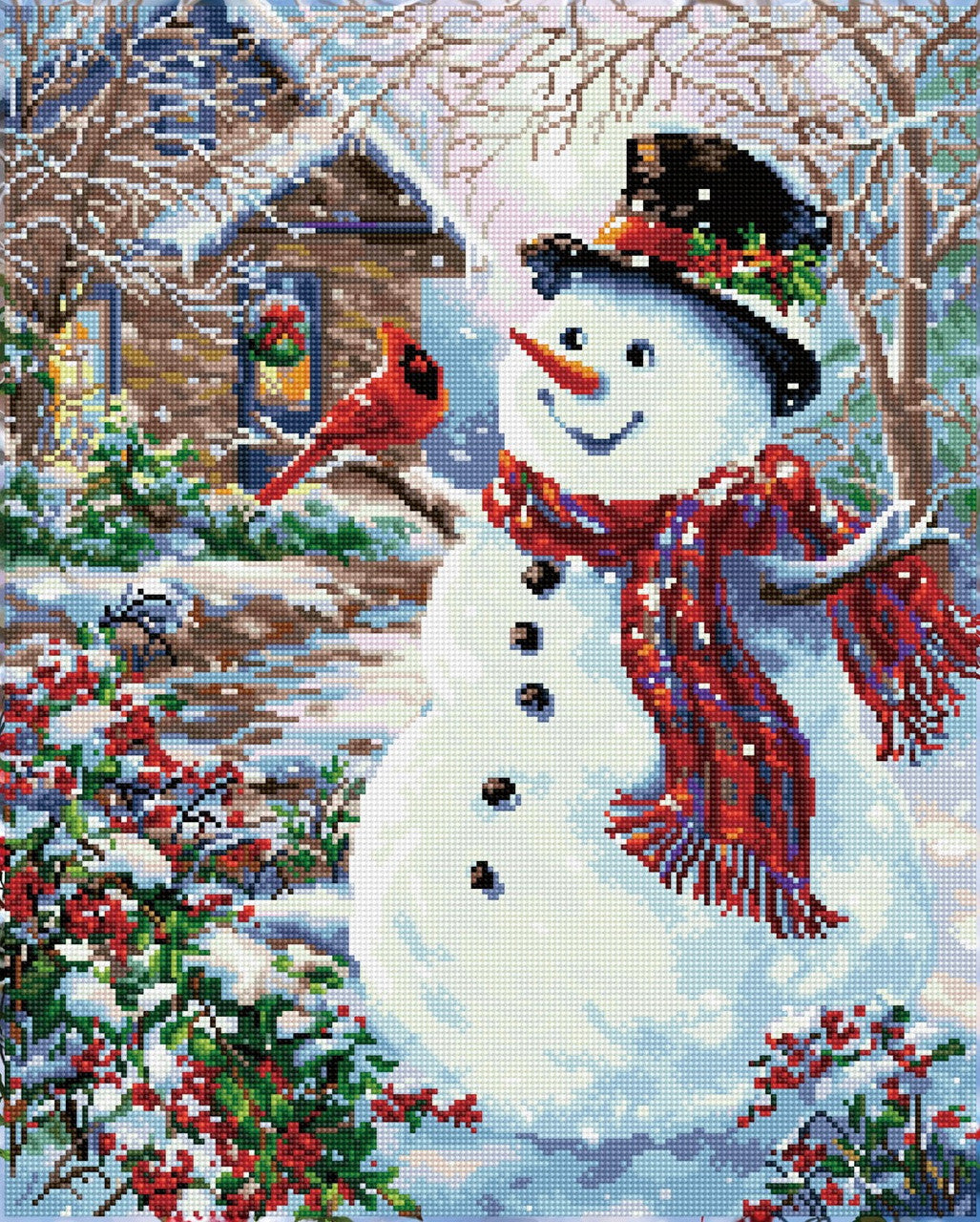 Diamond Dotz Snowman & Feathered Friend