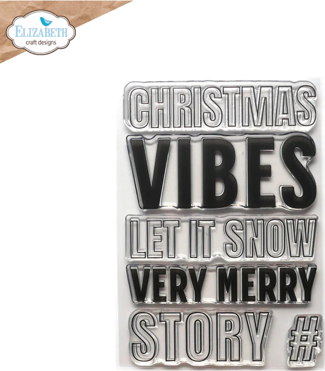 Elizabeth Craft Designs Christmas Vibes Stamp