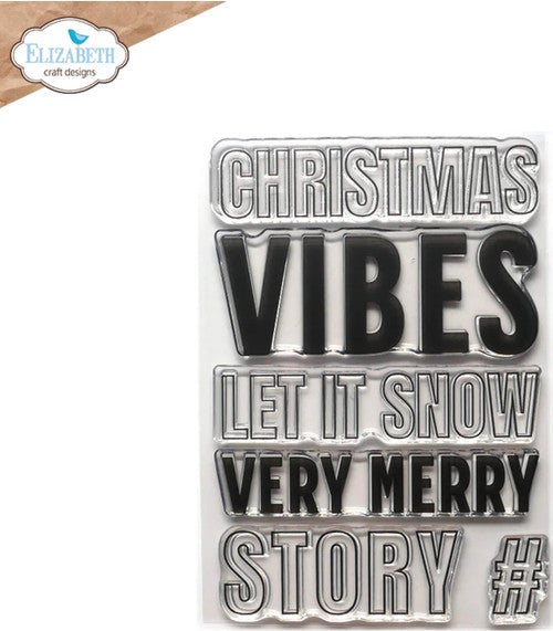 Elizabeth Craft Designs Christmas Vibes-stempel