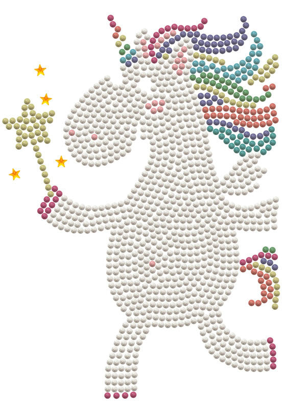 Deseo de unicornio Diamond Dotz Tarjetas de felicitación