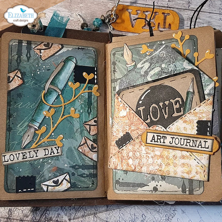 Elizabeth Craft Designs Art Journal Especiales de Devid Journal File XL 2