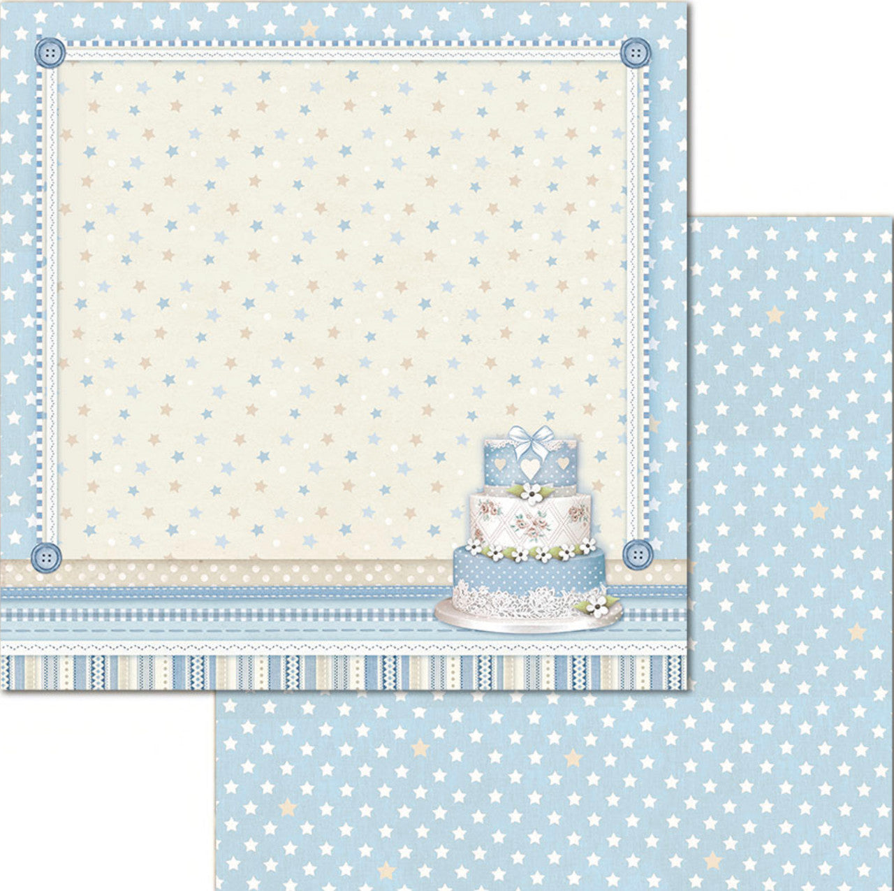 Paquete de papel Stamperia Little Boy 12" x 12"