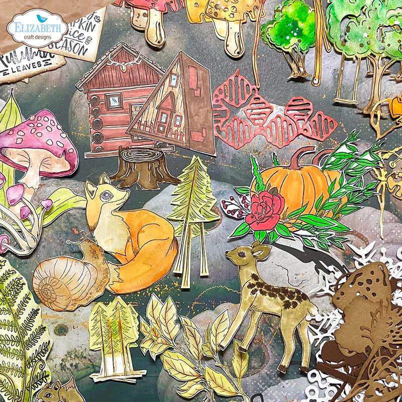Elizabeth Craft Designs Woodland Critters stempelset