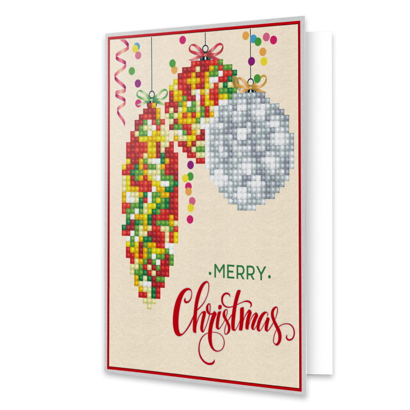 Tradición de adornos navideños Diamond Dotz Tarjetas de felicitación
