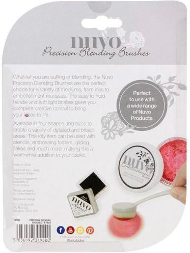 Nuvo Precision Blending Brushes 4 Pk